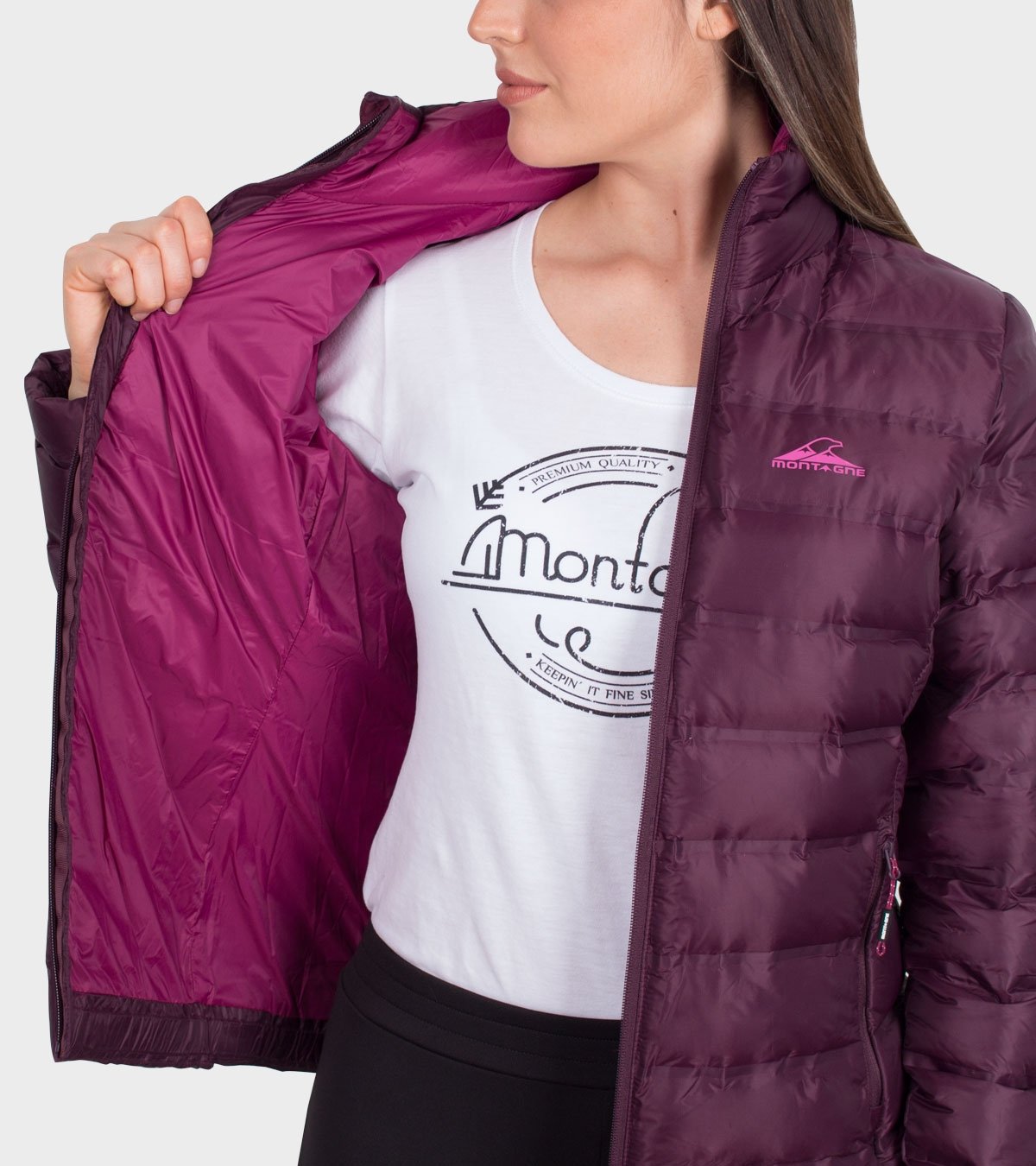 Campera de plumas de mujer Omega Pro