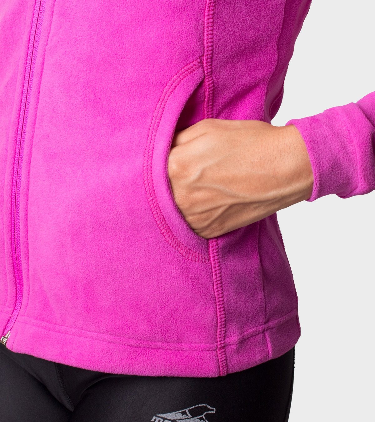 Campera de mujer de micropolar con capucha Aradia