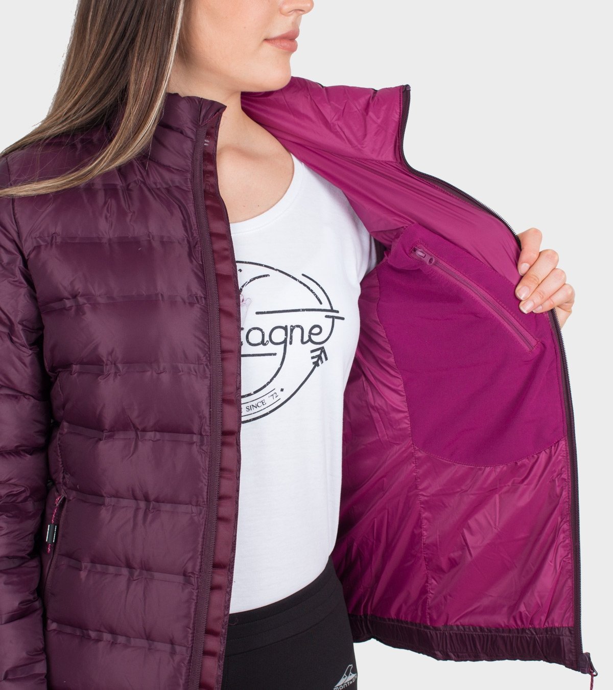 Campera de plumas de mujer Omega Pro