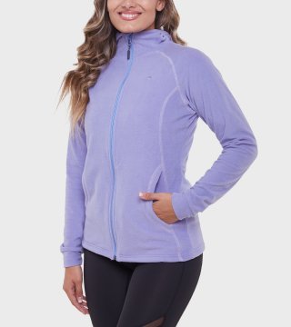 Campera de mujer de micropolar con capucha Aradia