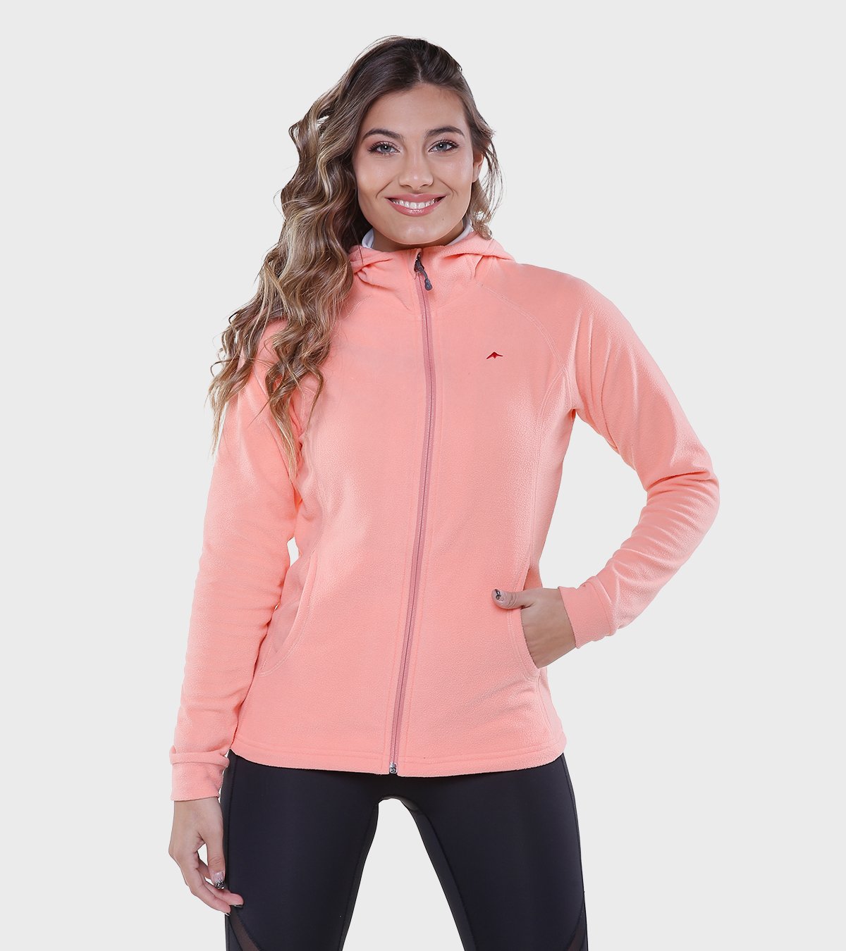 Campera de mujer de micropolar con capucha Aradia