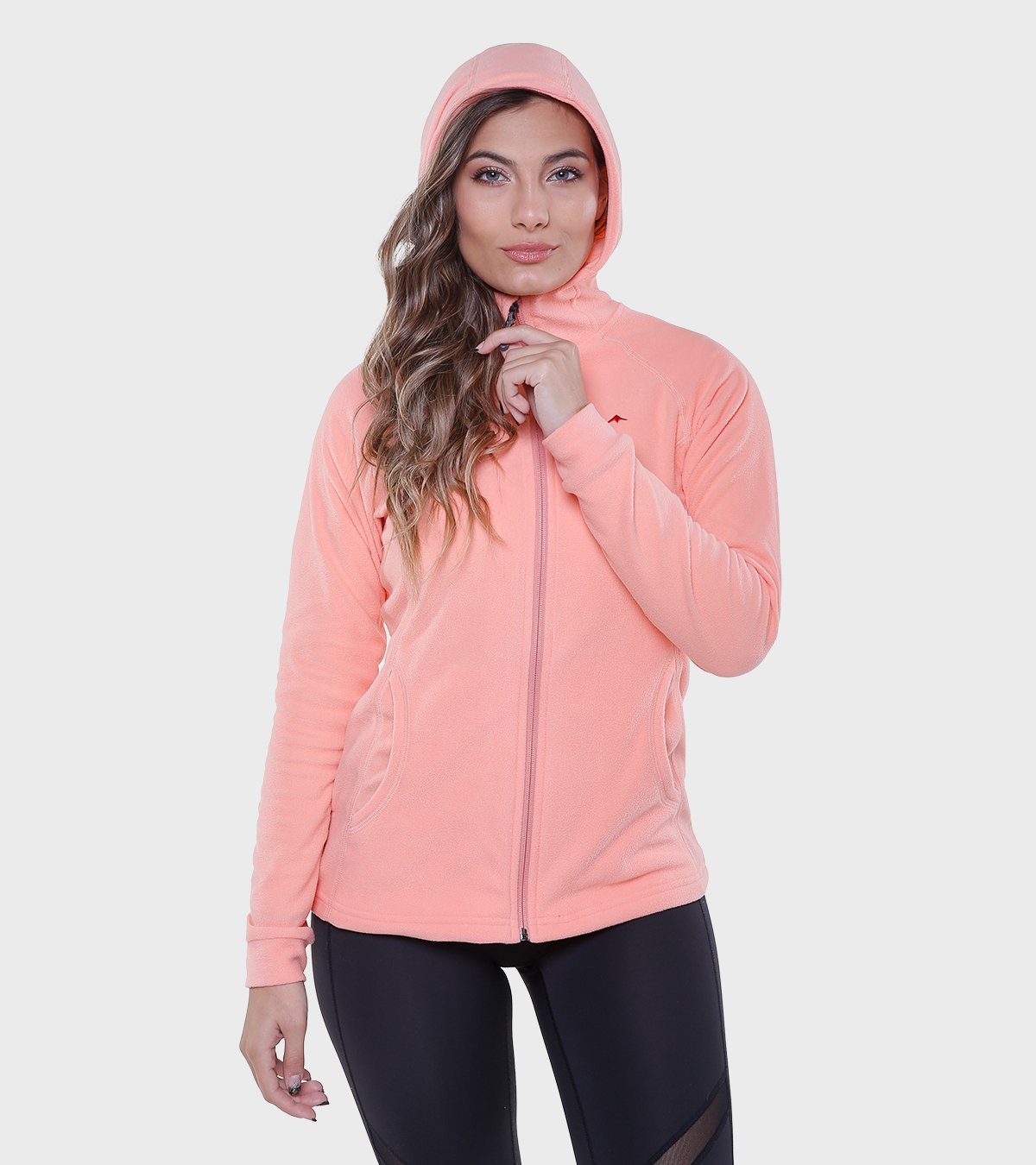 Campera de mujer de micropolar con capucha Aradia