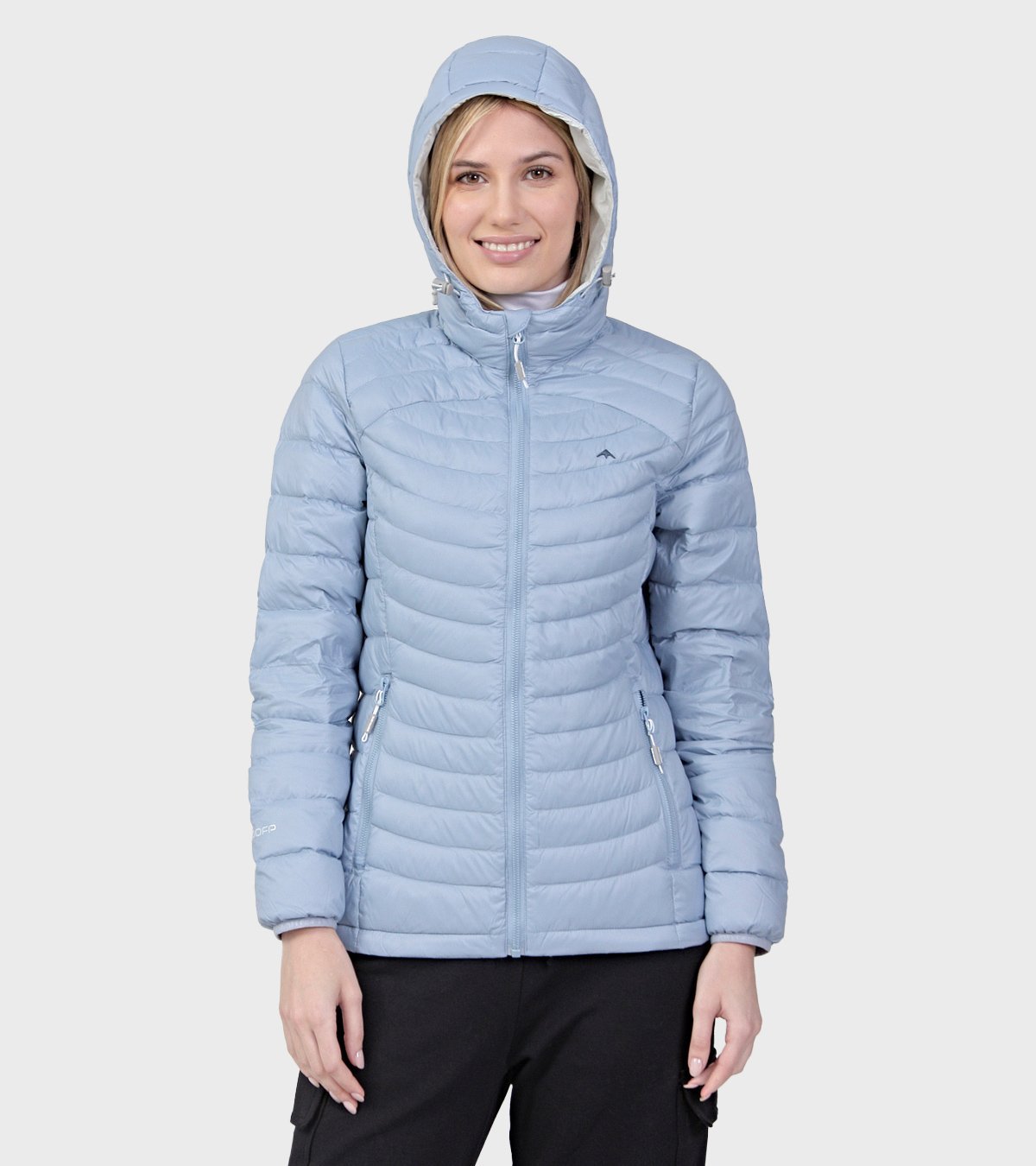 Campera de plumas de mujer Shelby con capucha