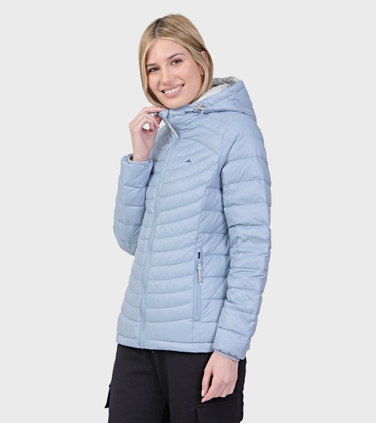 Campera de plumas de mujer Shelby con capucha
