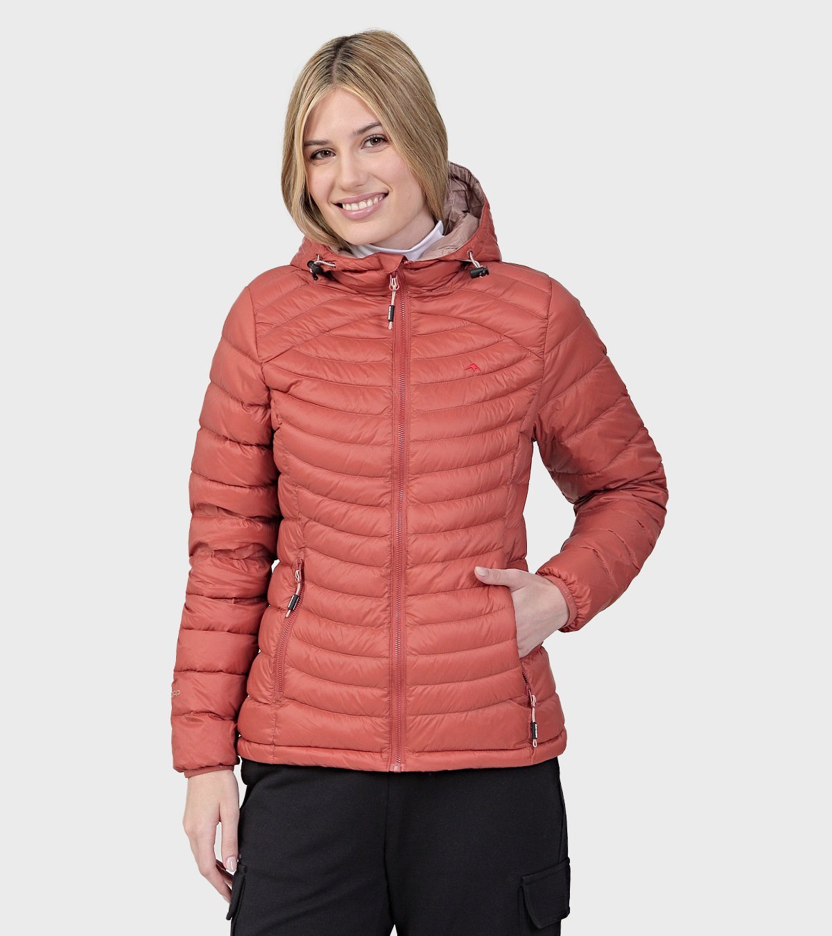 Campera de plumas de mujer Shelby con capucha