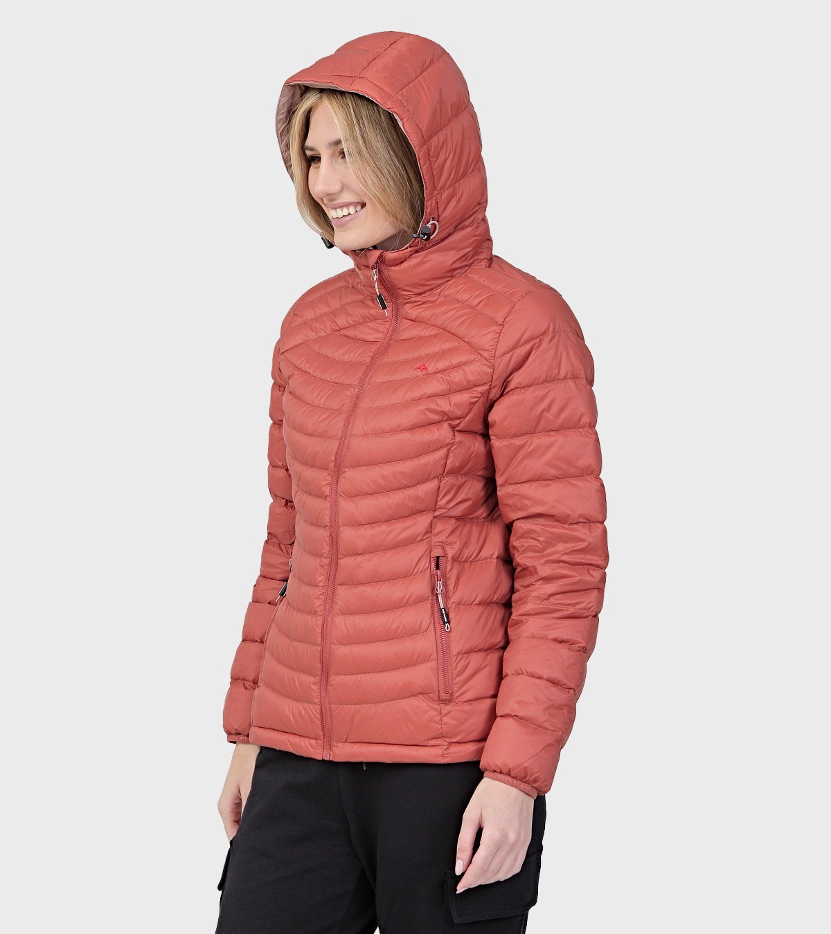 Campera de plumas de mujer Shelby con capucha