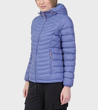 Campera de plumas de mujer Kenly con capucha