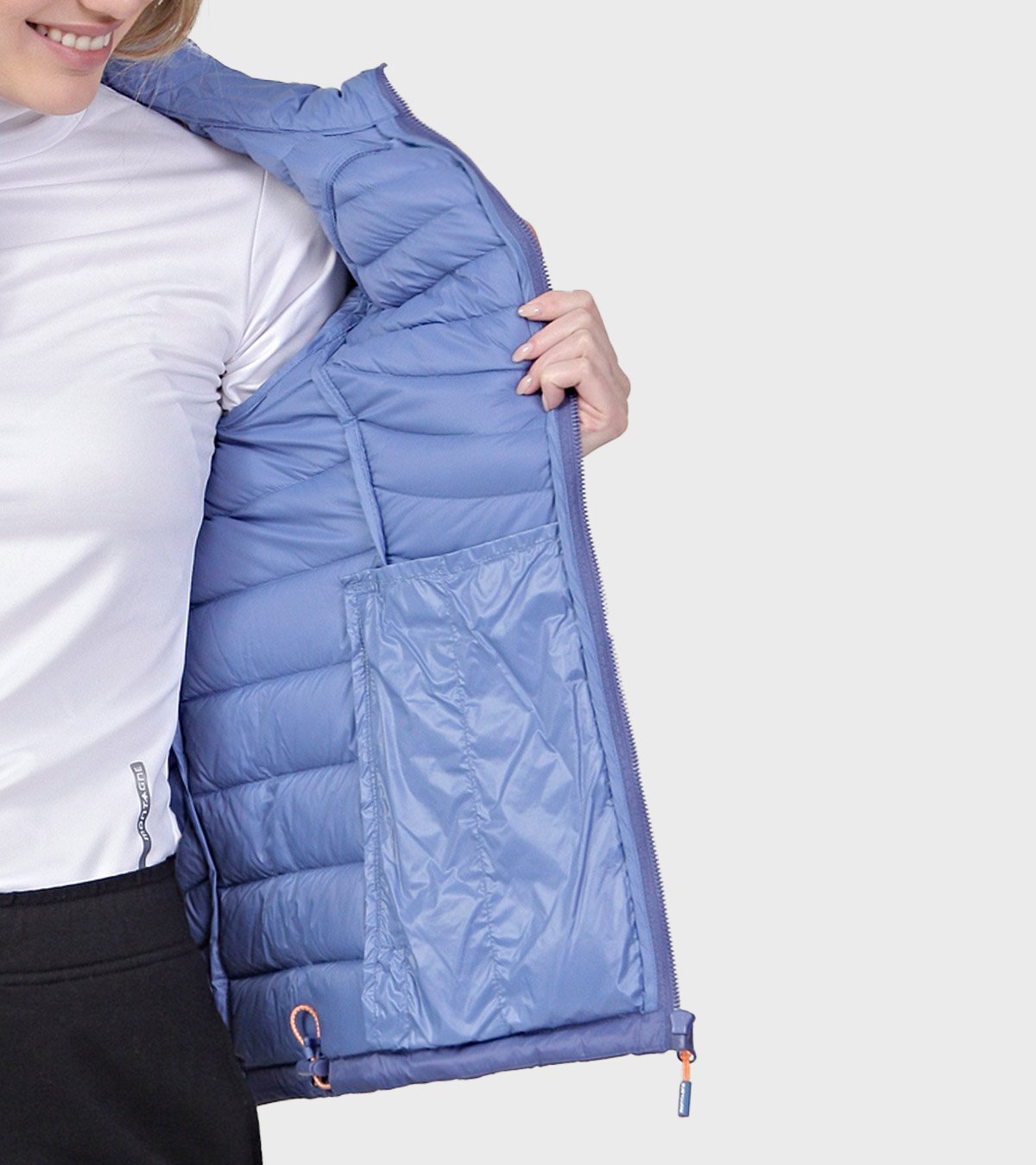 Campera de pluma de mujer Kenly con capucha