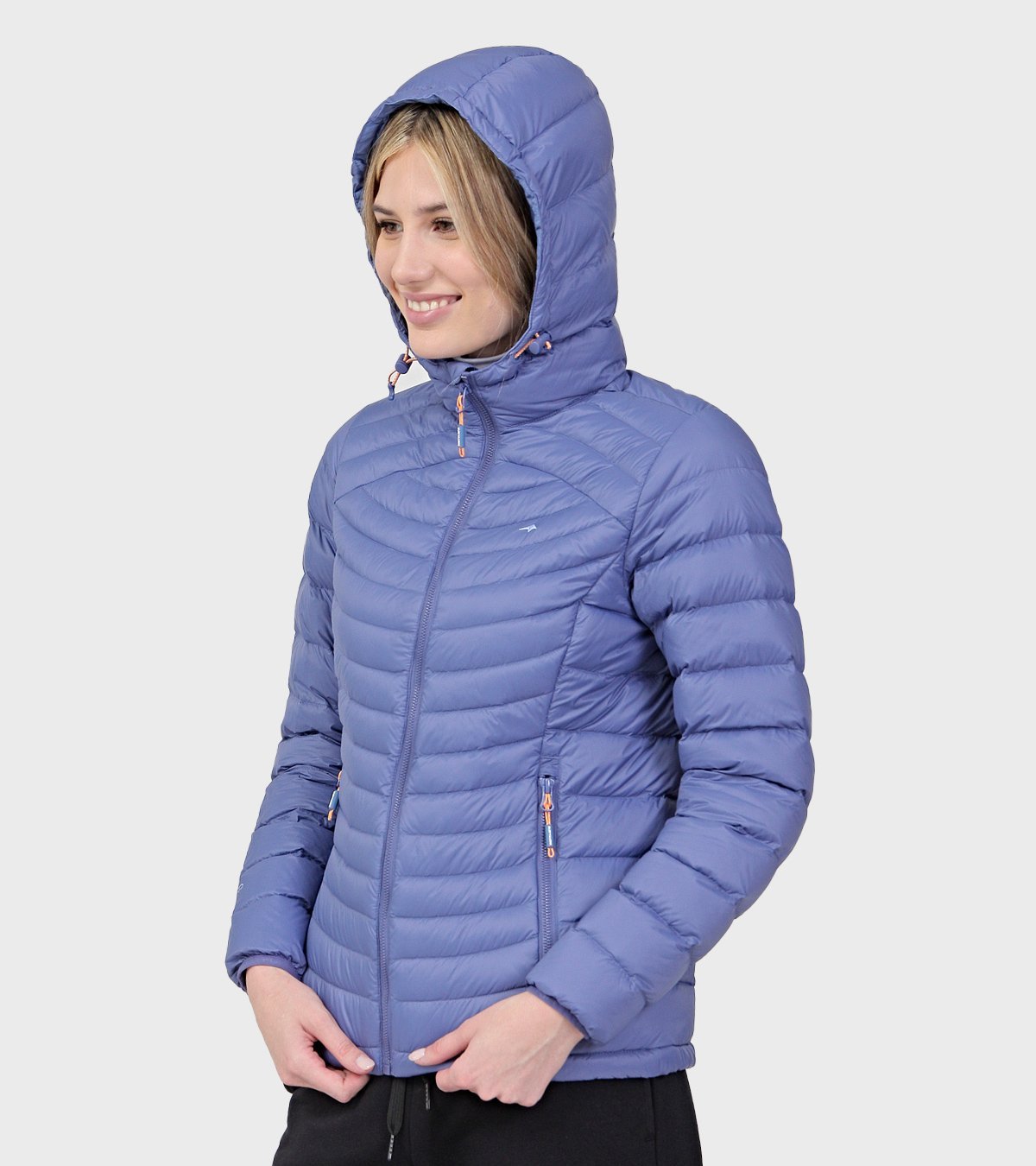 Campera de pluma de mujer Kenly con capucha