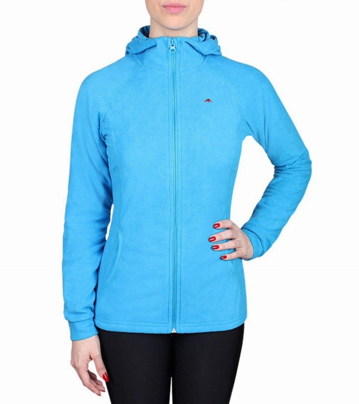 Campera de mujer de micropolar con capucha Aradia