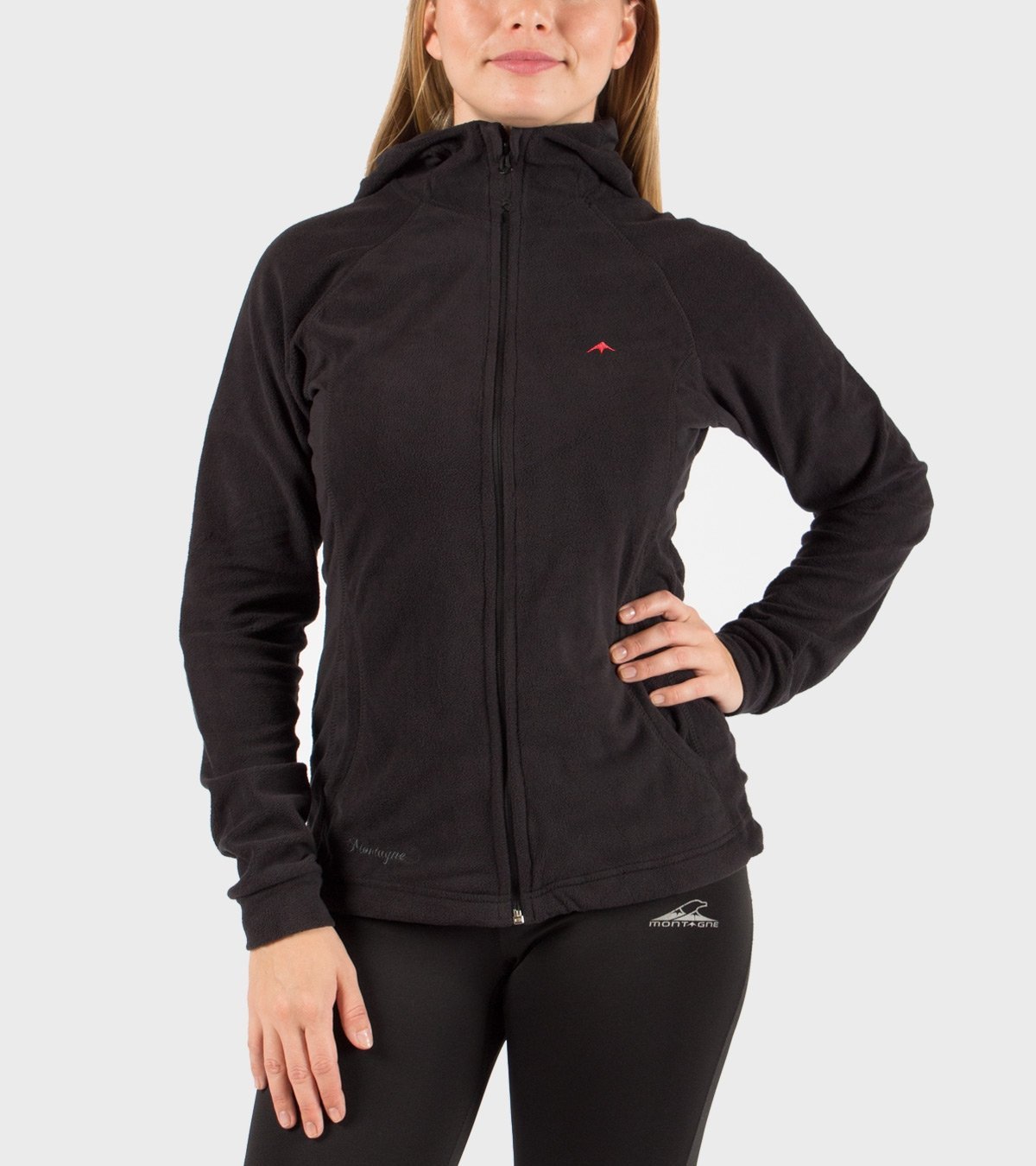 Campera de mujer de micropolar con capucha Aradia