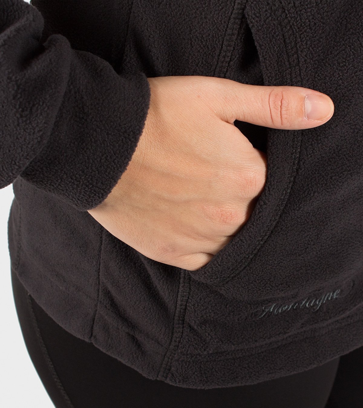 Campera de mujer de micropolar con capucha Aradia