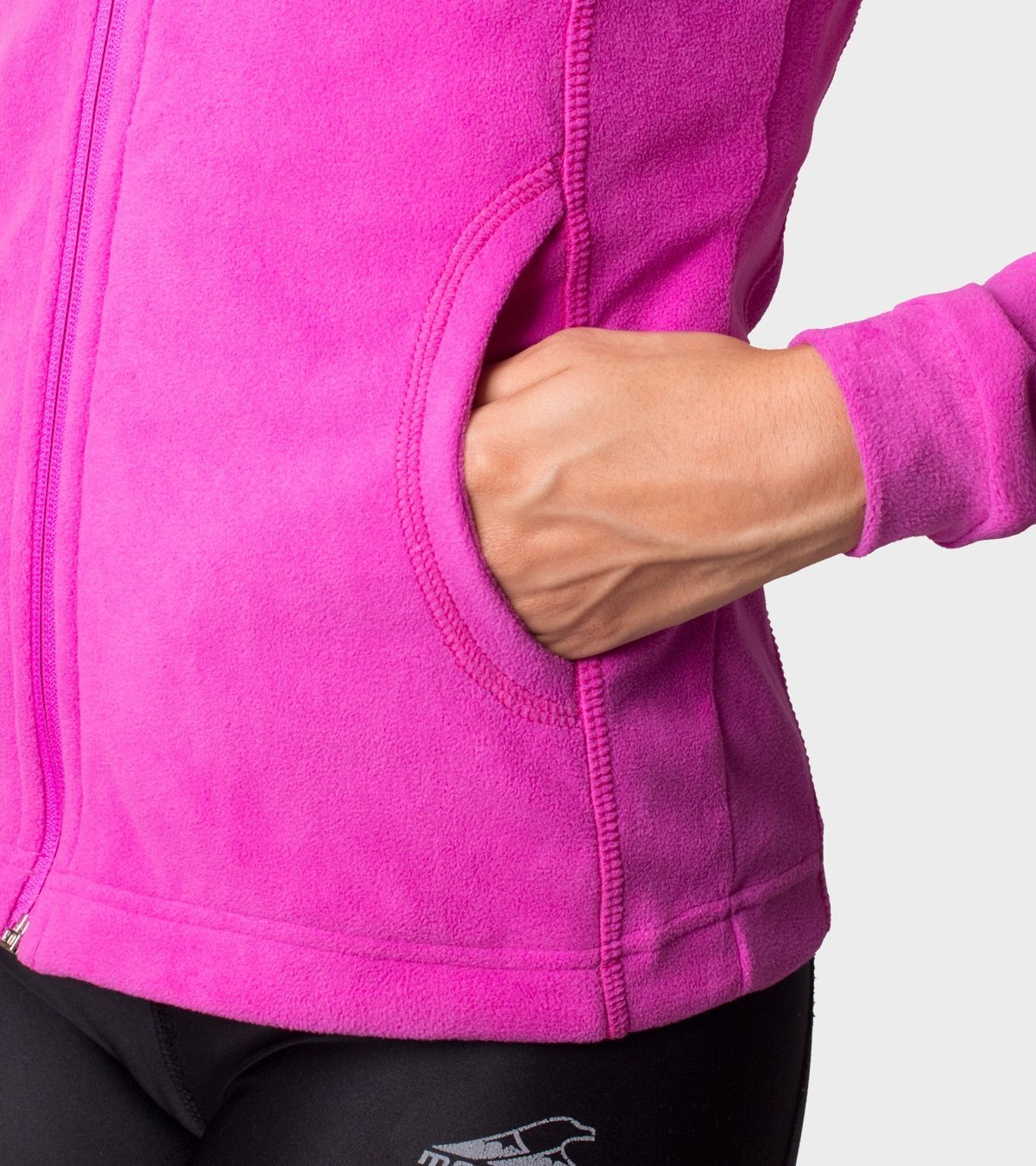 Campera de mujer de micropolar con capucha Aradia