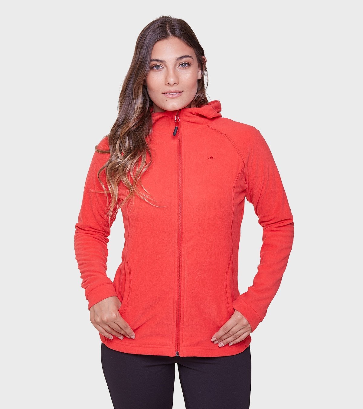 Campera de mujer de micropolar con capucha Aradia