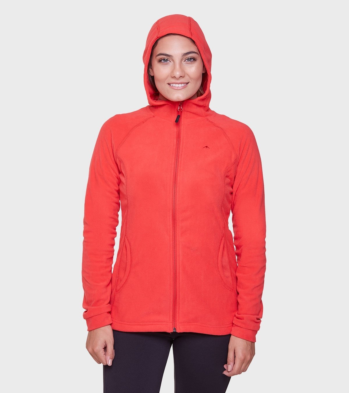 Campera de mujer de micropolar con capucha Aradia