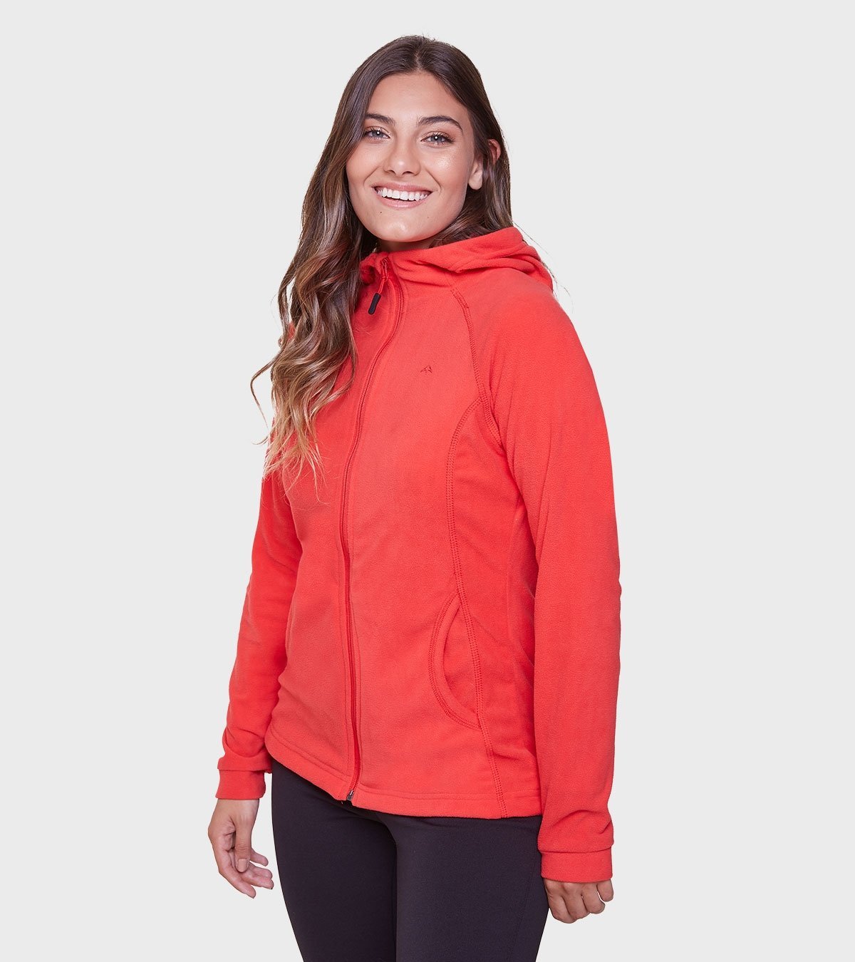 Campera de mujer de micropolar con capucha Aradia