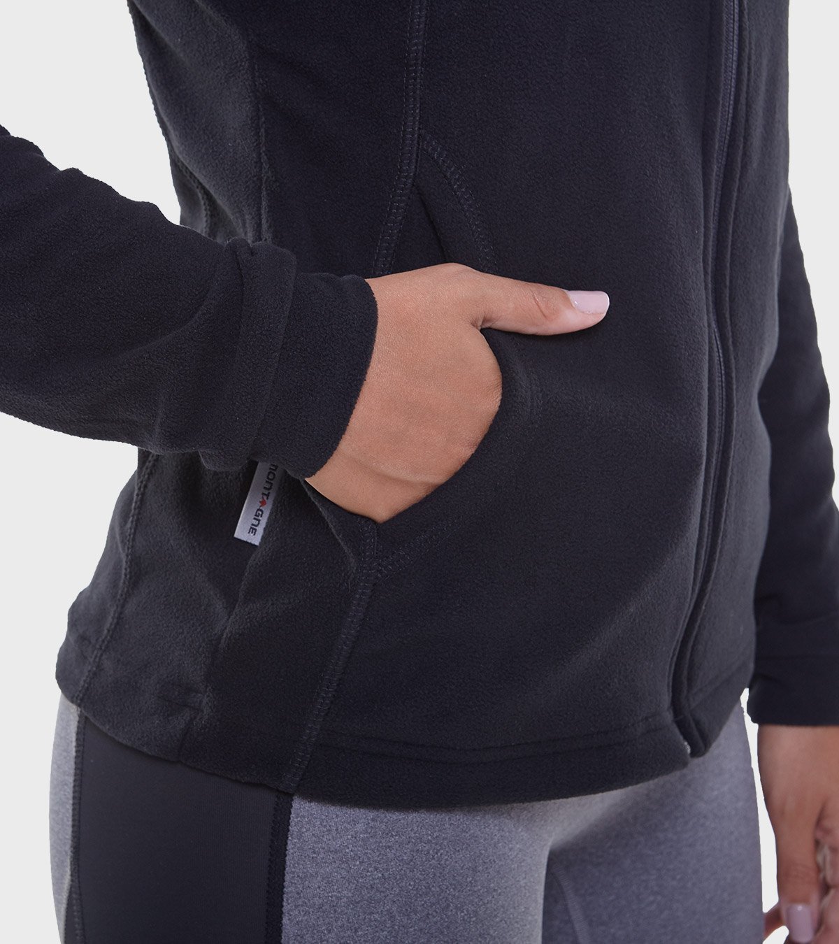 Campera de mujer de micropolar con capucha Aradia