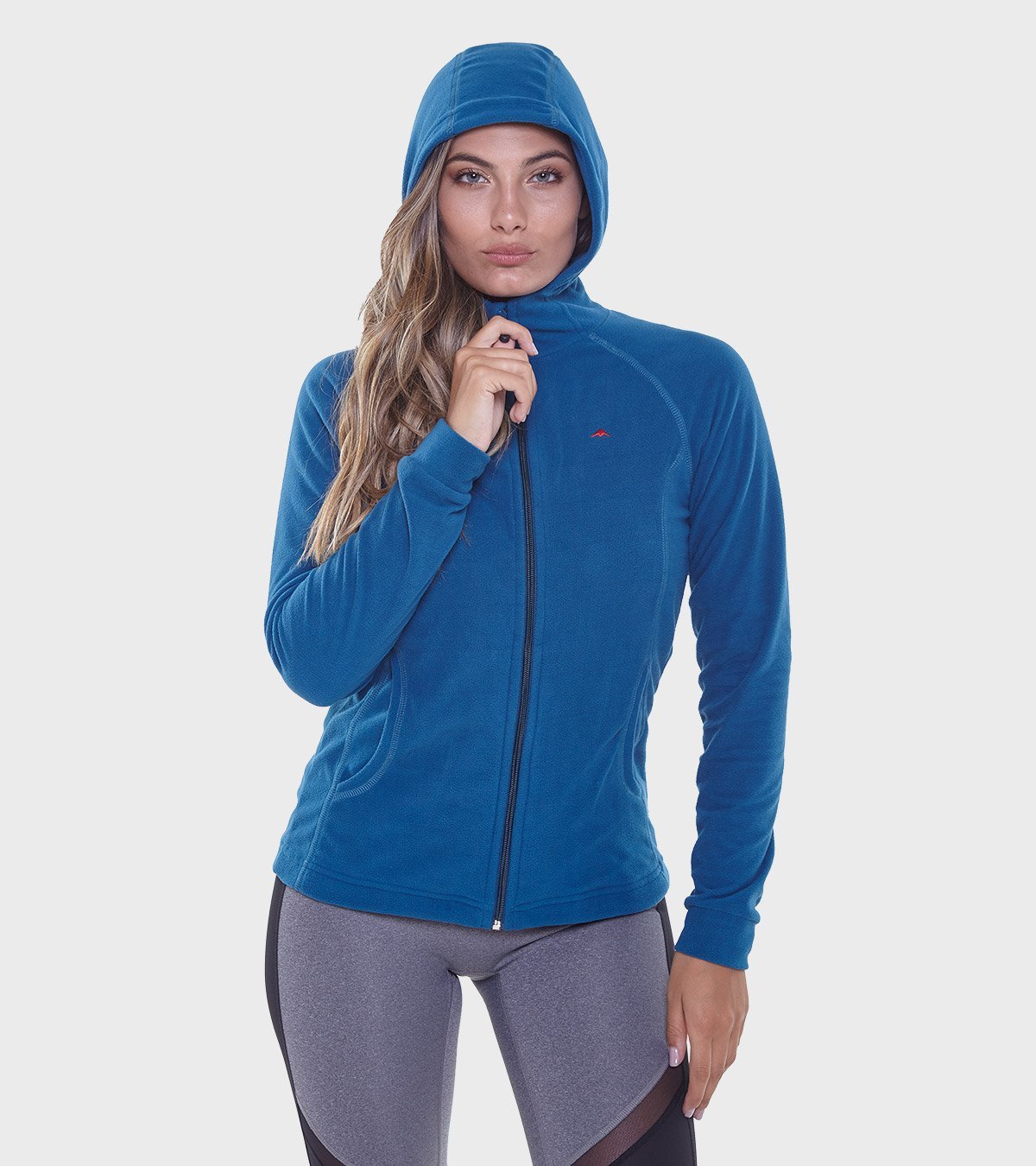 Campera de mujer de micropolar con capucha Aradia