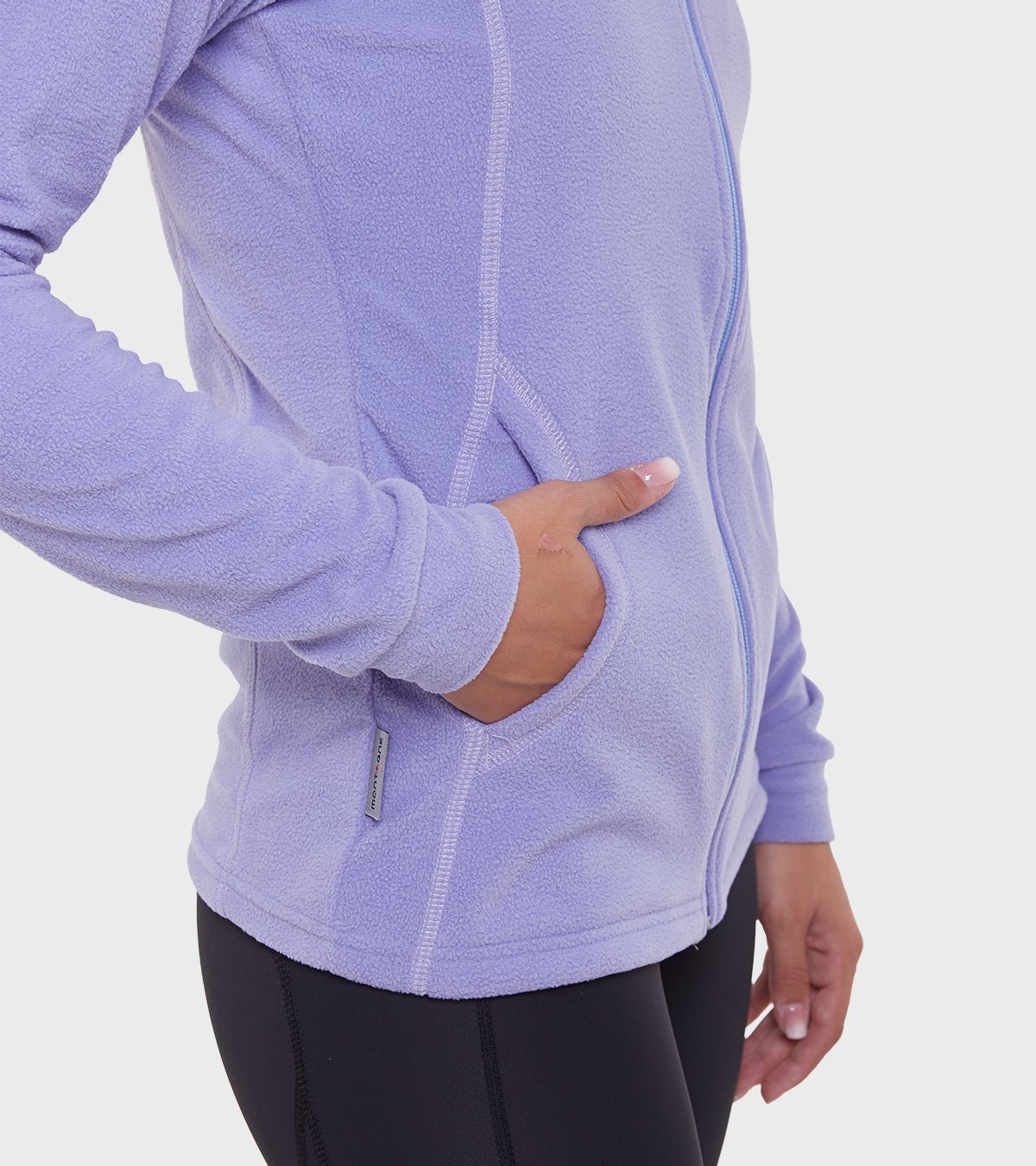 Campera de mujer de micropolar con capucha Aradia