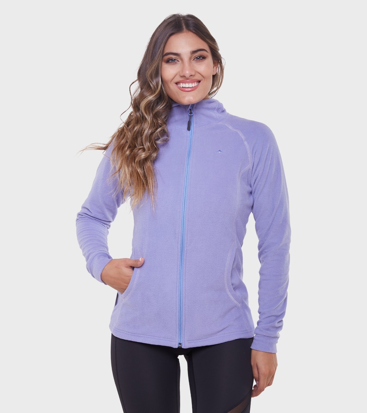 Campera de mujer de micropolar con capucha Aradia