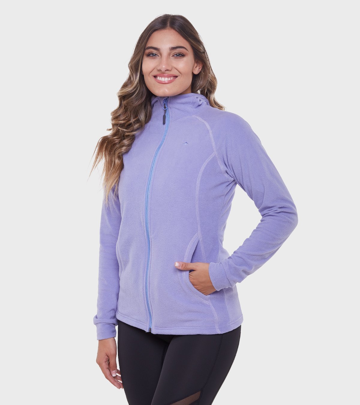 Campera de mujer de micropolar con capucha Aradia