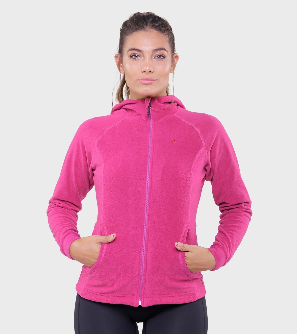 Campera de mujer de micropolar con capucha Aradia