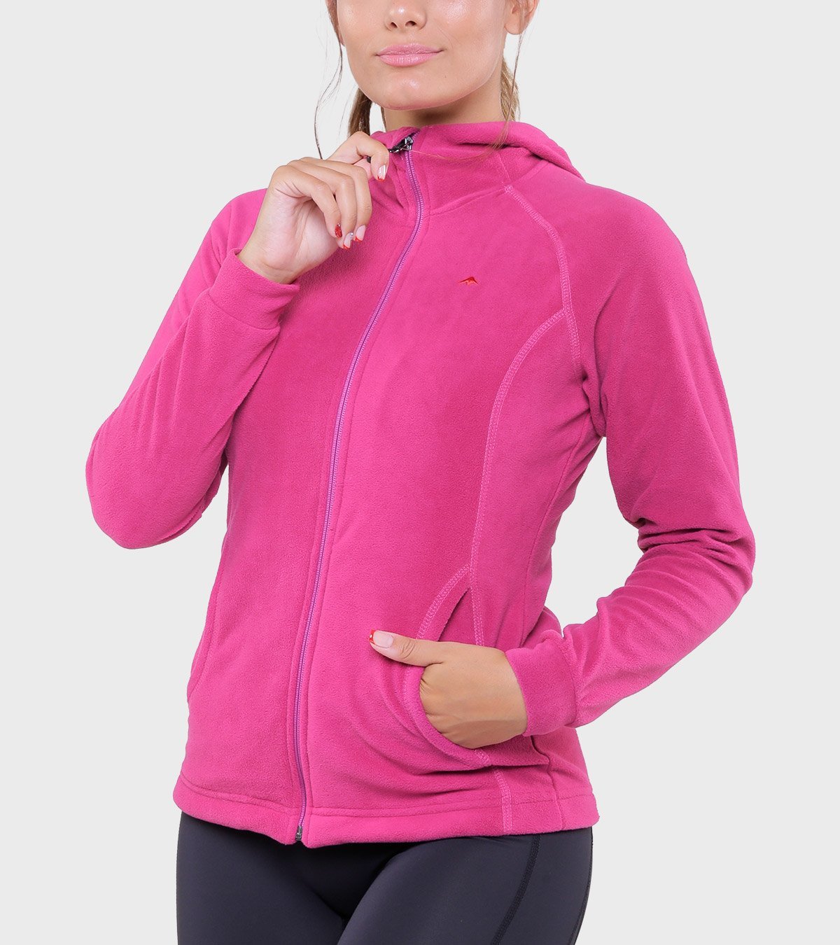 Campera de mujer de micropolar con capucha Aradia