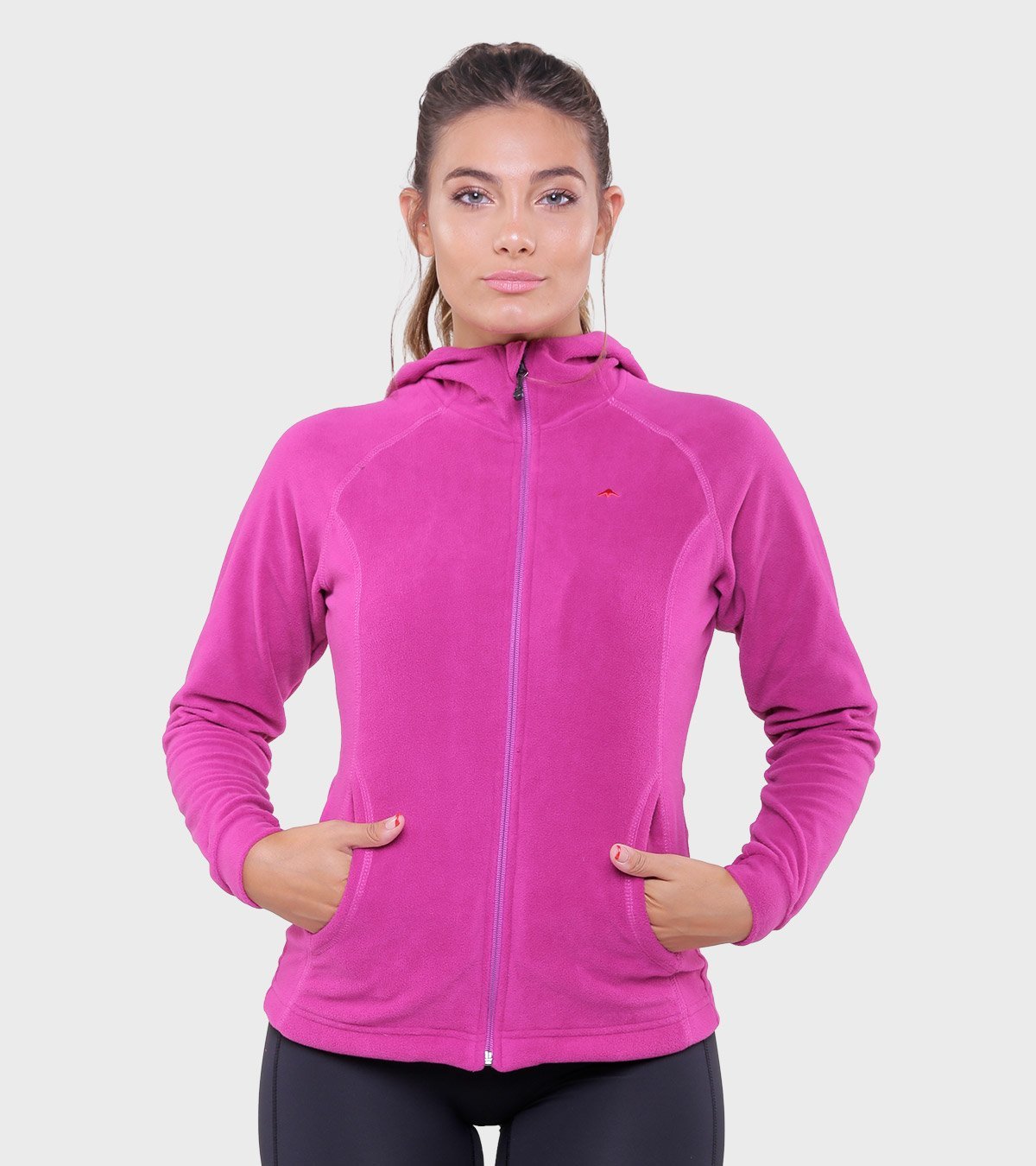 Campera de mujer de micropolar con capucha Aradia