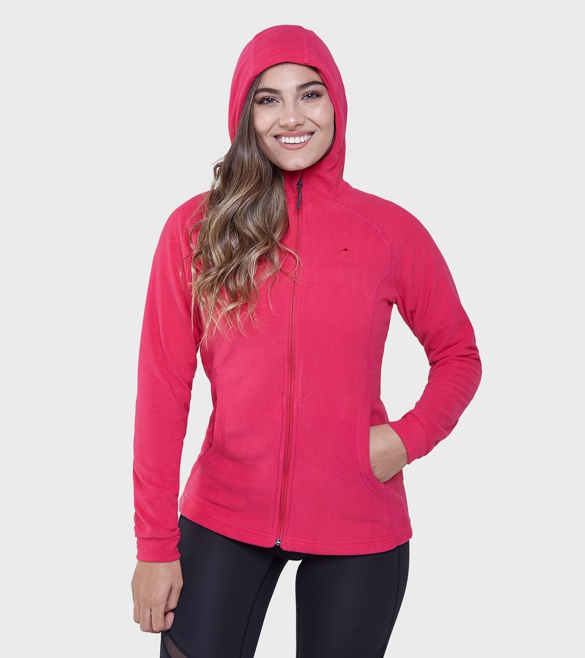 Campera de mujer de micropolar con capucha Aradia