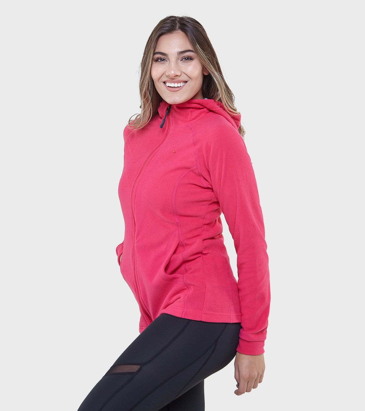 Campera de mujer de micropolar con capucha Aradia