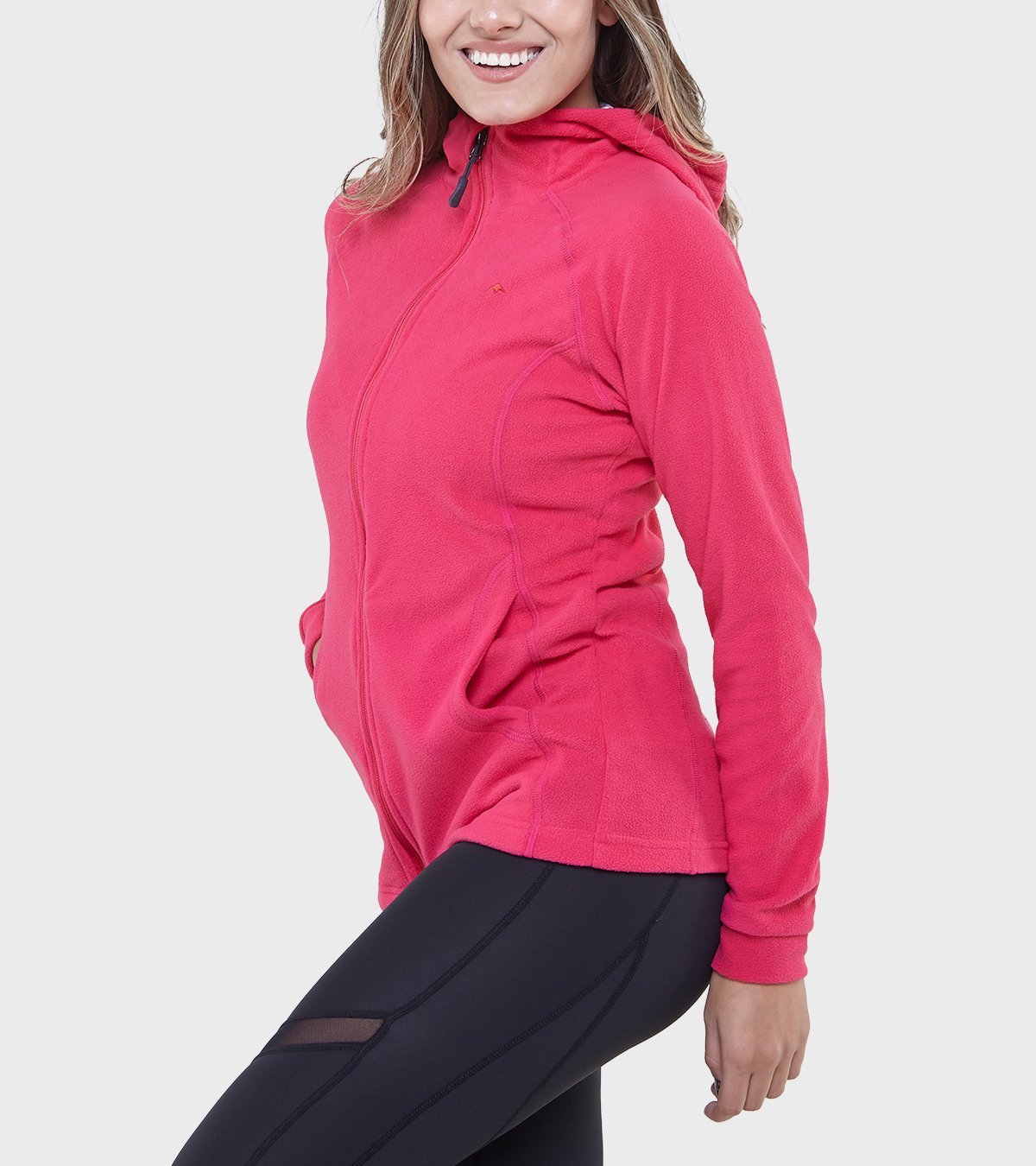 Campera de mujer de micropolar con capucha Aradia