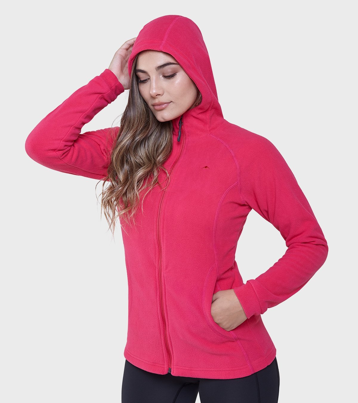 Campera de mujer de micropolar con capucha Aradia