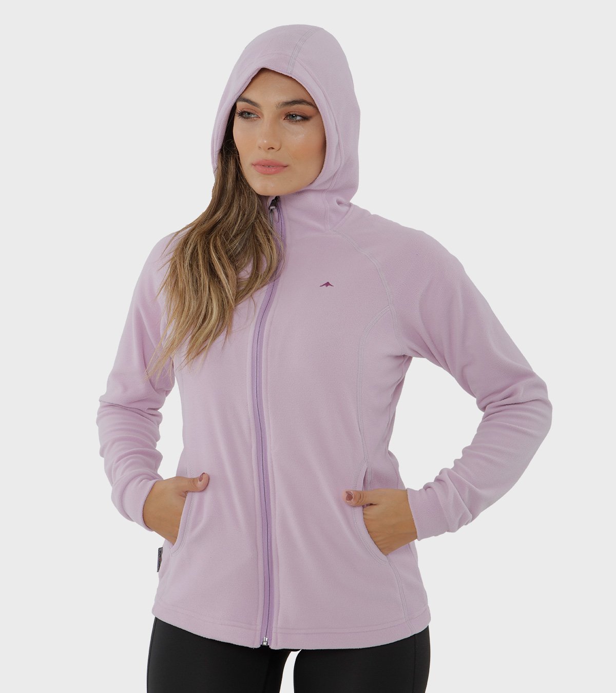Campera de mujer de micropolar con capucha Aradia