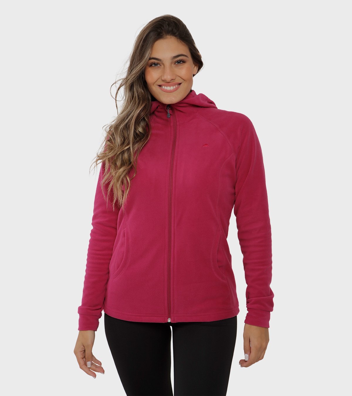 Campera de mujer de micropolar con capucha Aradia
