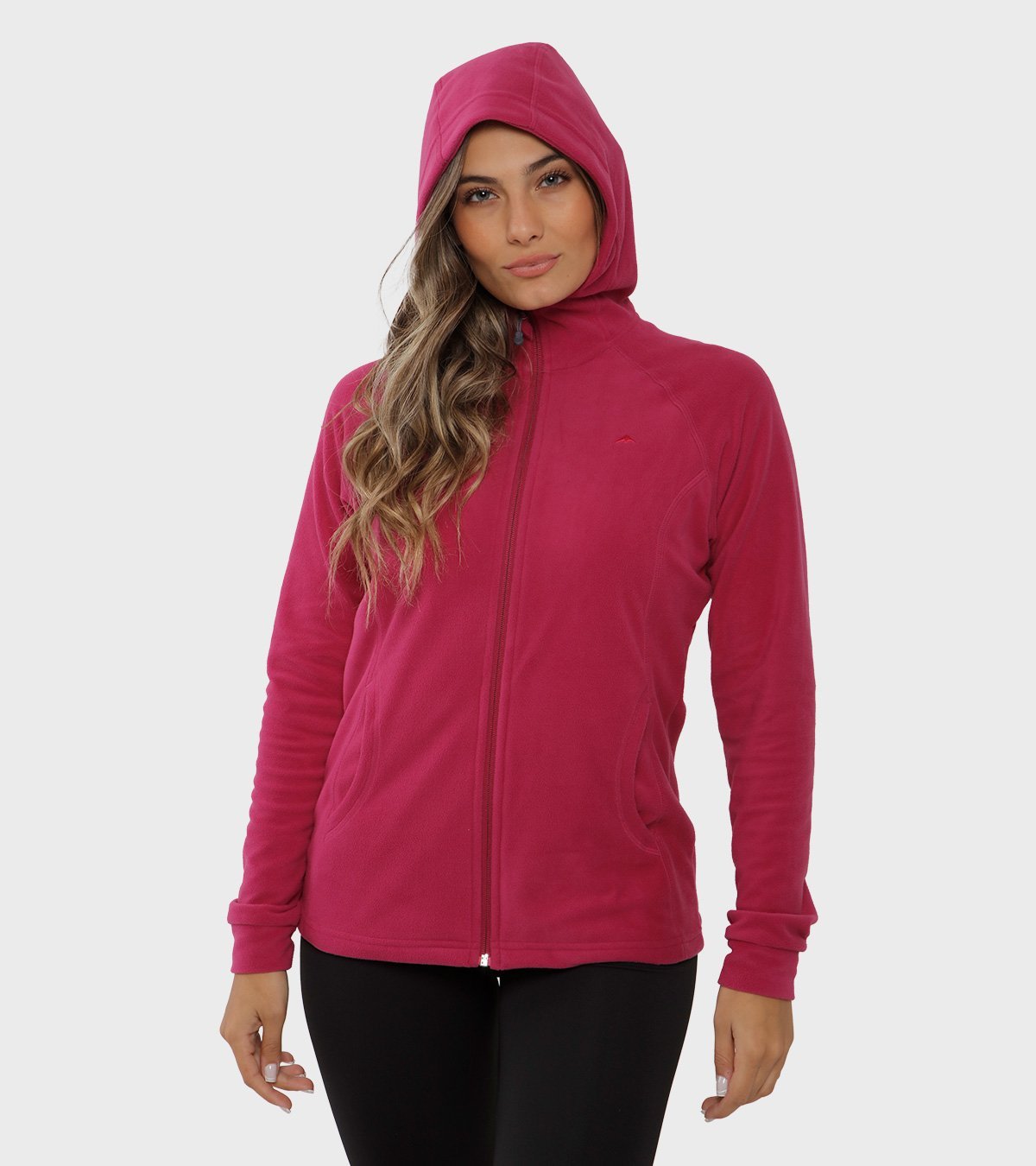 Campera de mujer de micropolar con capucha Aradia