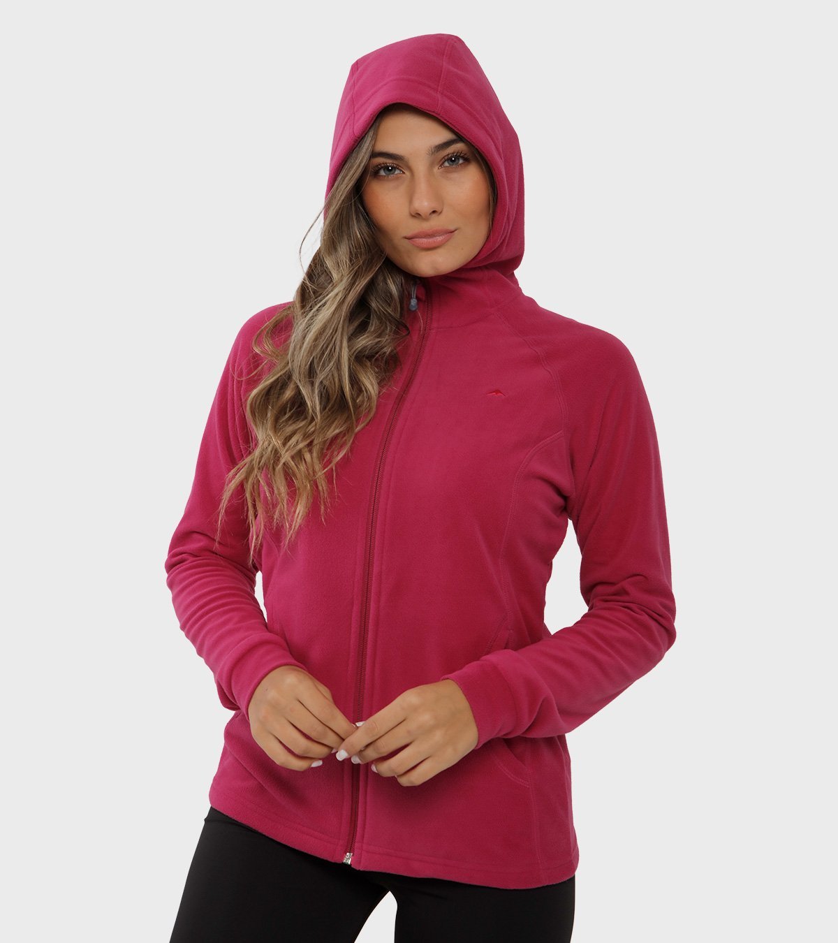 Campera de mujer de micropolar con capucha Aradia