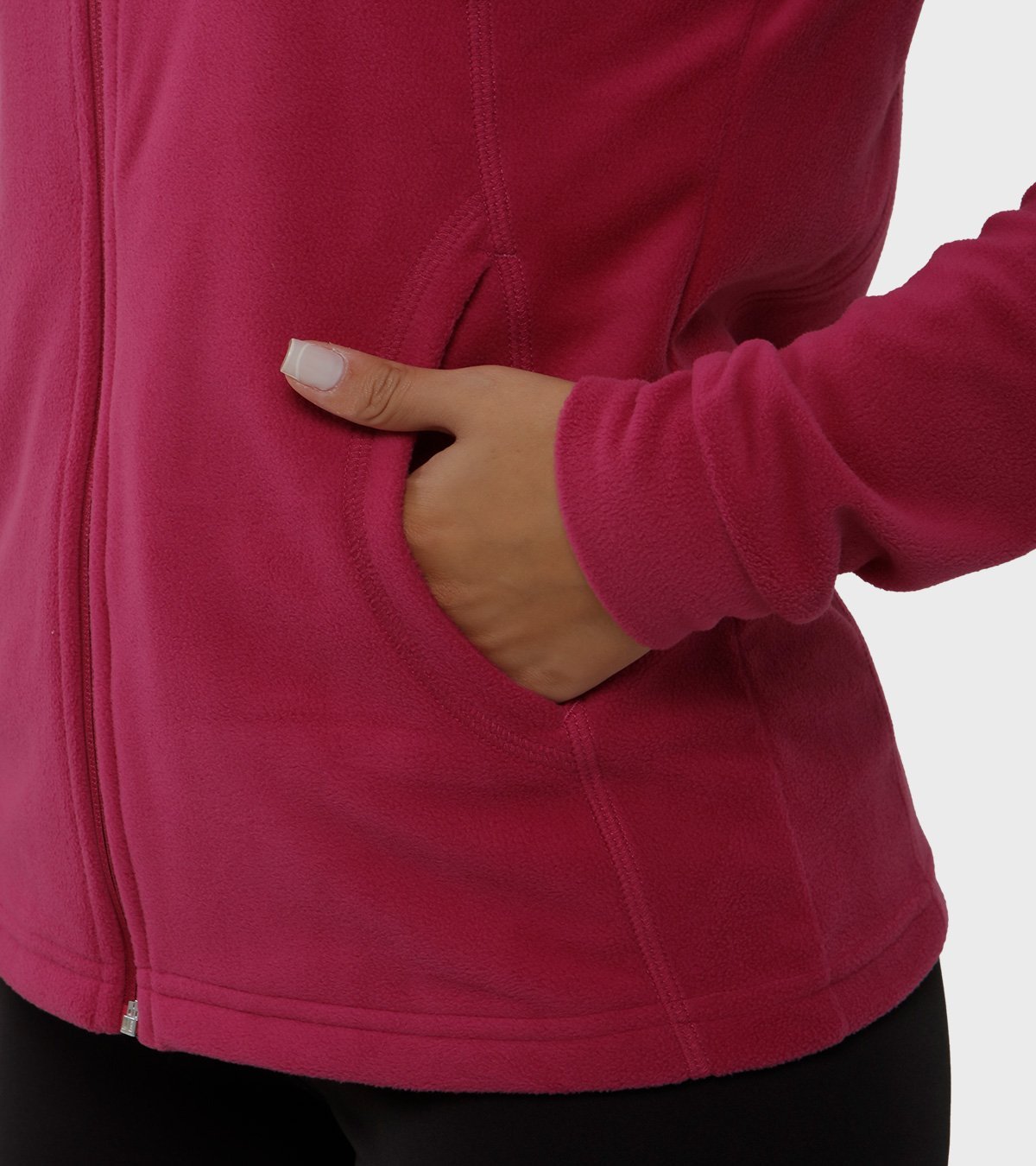 Campera de mujer de micropolar con capucha Aradia