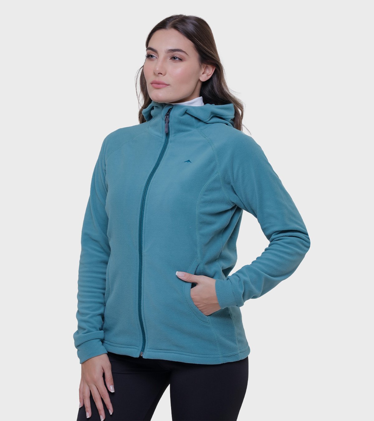 Campera de mujer de micropolar con capucha Aradia