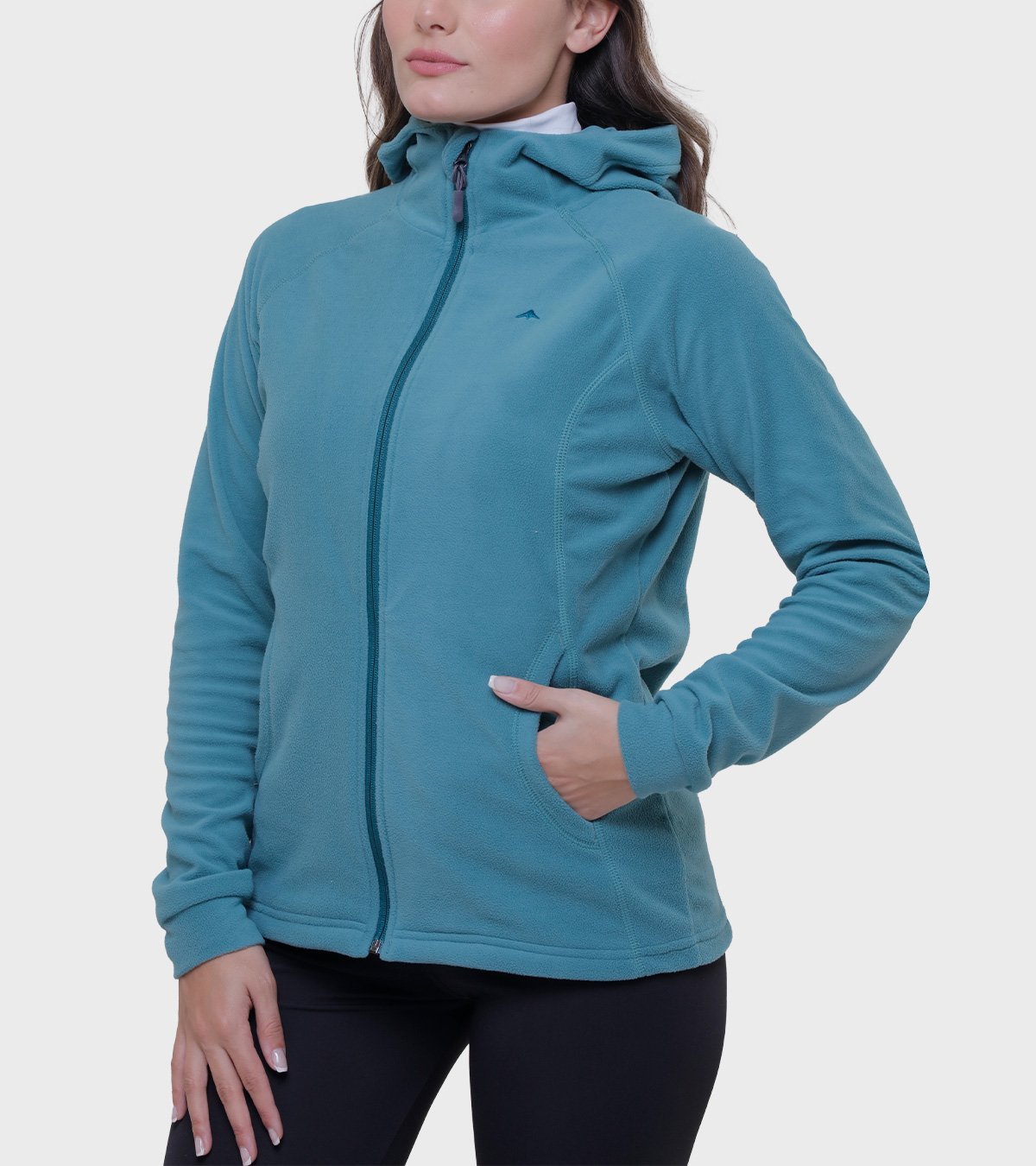 Campera de mujer de micropolar con capucha Aradia