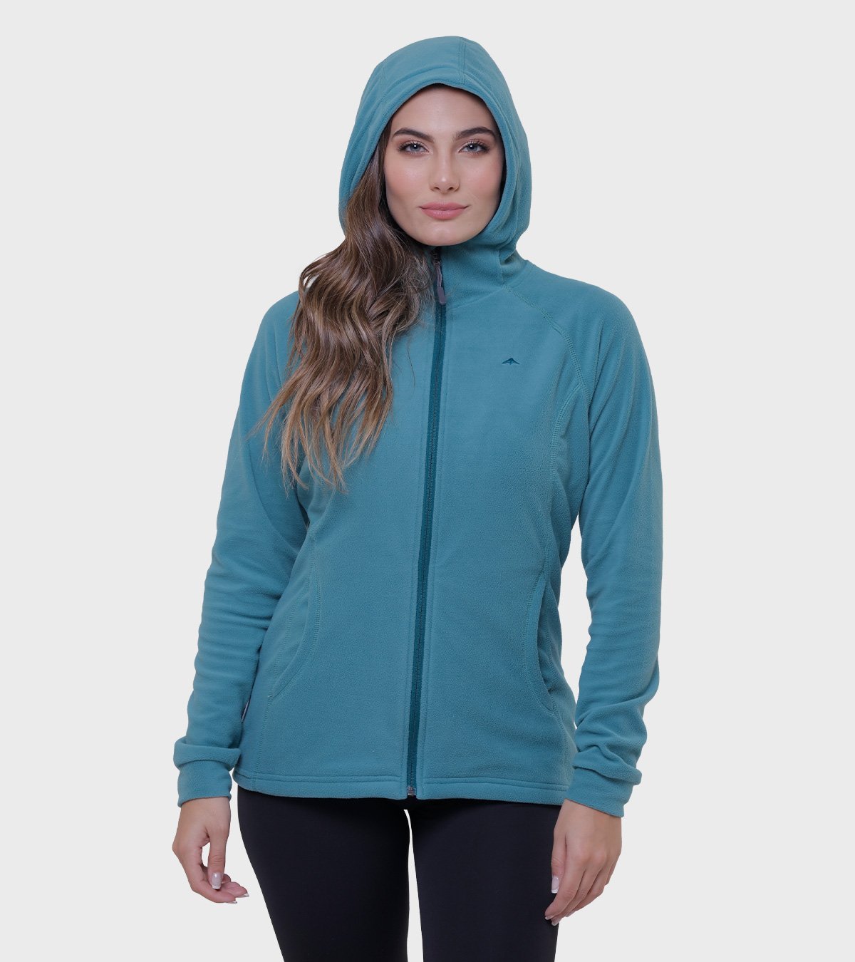 Campera de mujer de micropolar con capucha Aradia