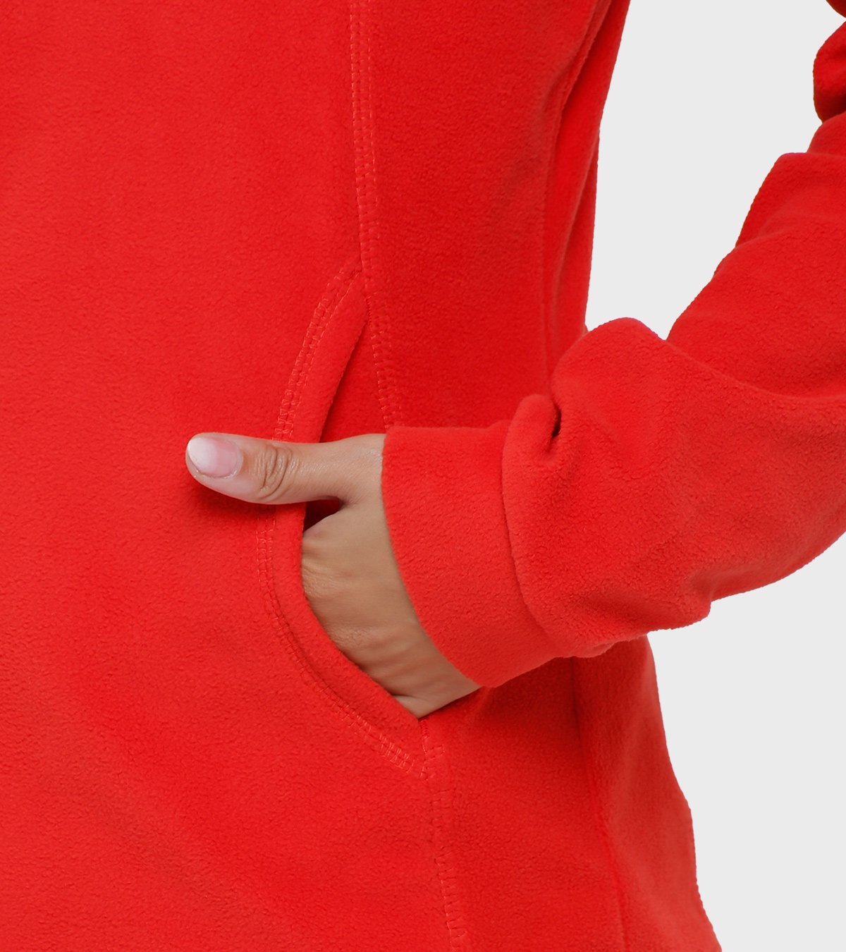 Campera de mujer de micropolar con capucha Aradia