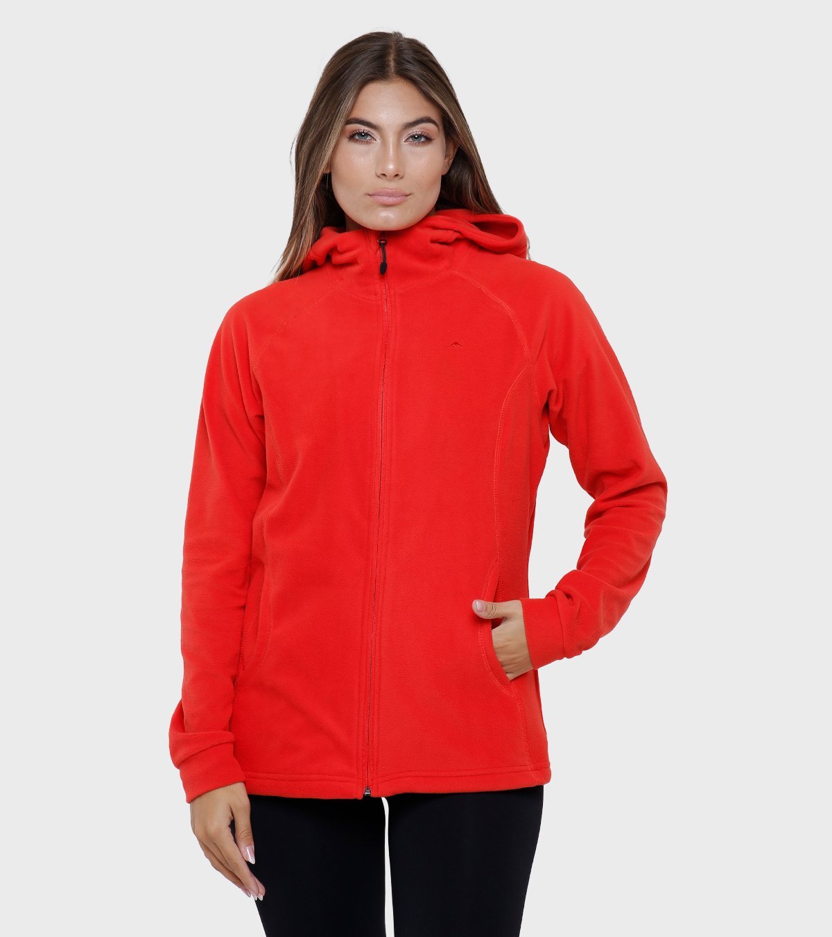 Campera de mujer de micropolar con capucha Aradia