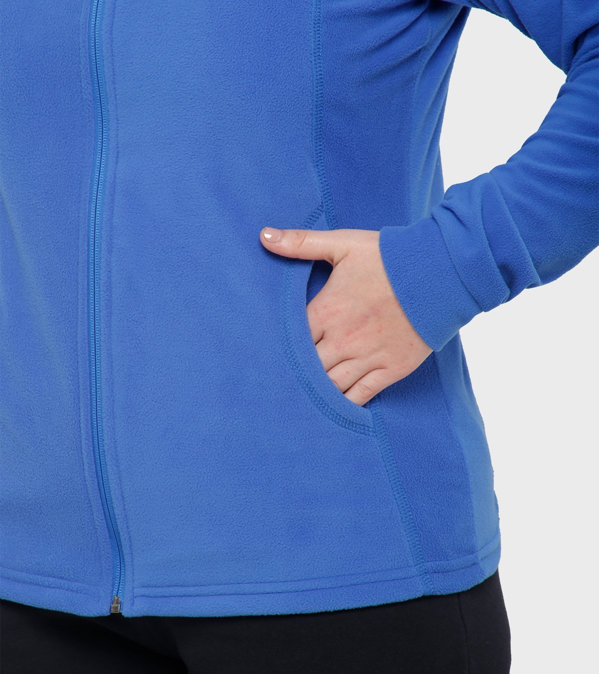 Campera de mujer de micropolar con capucha Aradia