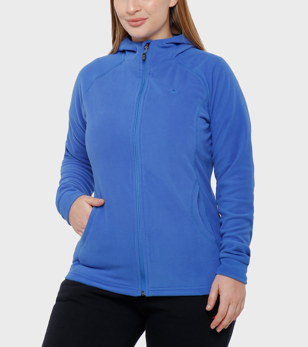 Campera de mujer de micropolar con capucha Aradia