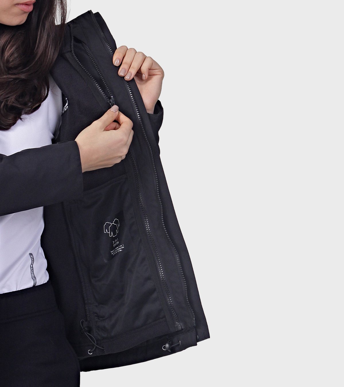 Campera de mujer Riven 3x1