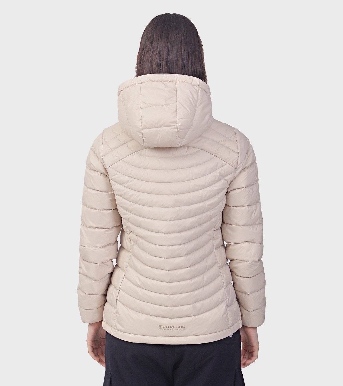 Campera de pluma de mujer Kenly con capucha