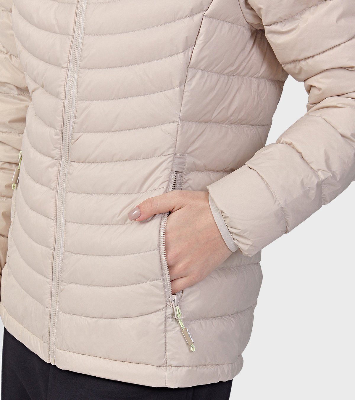 Campera de pluma de mujer Kenly con capucha