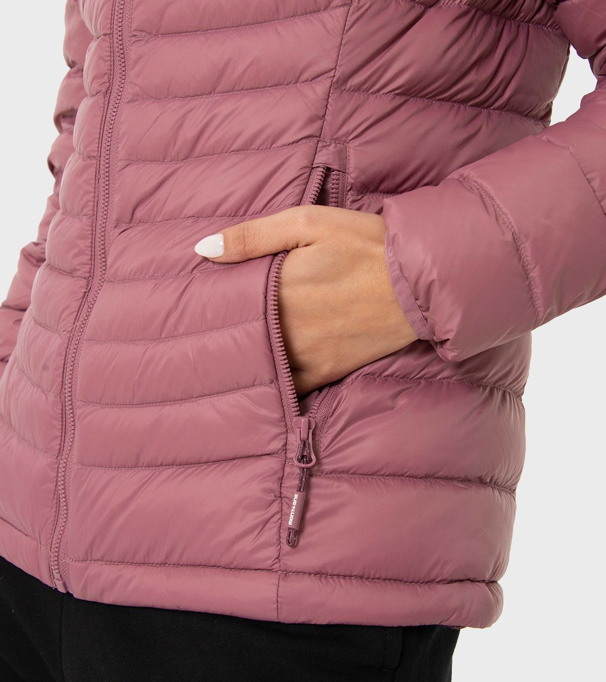 Campera de pluma de mujer Kenly con capucha