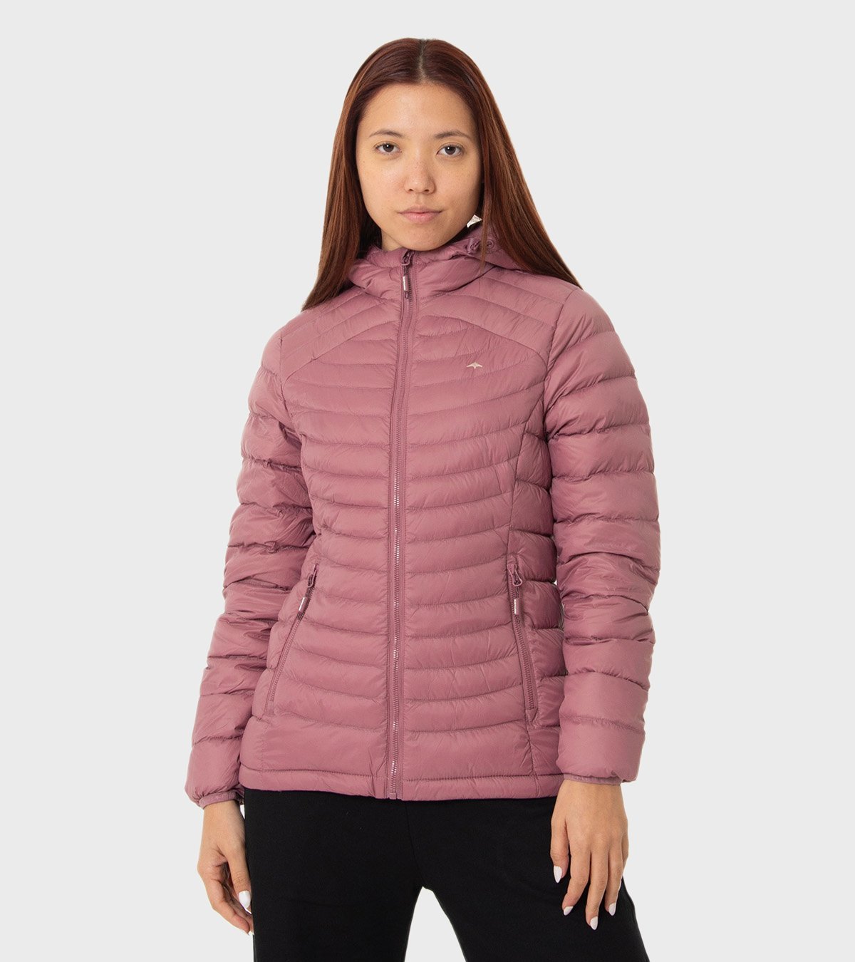 Campera de pluma de mujer Kenly con capucha