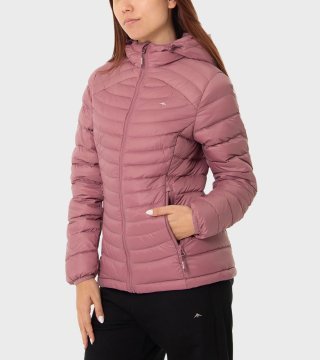 Campera de pluma de mujer Kenly con capucha